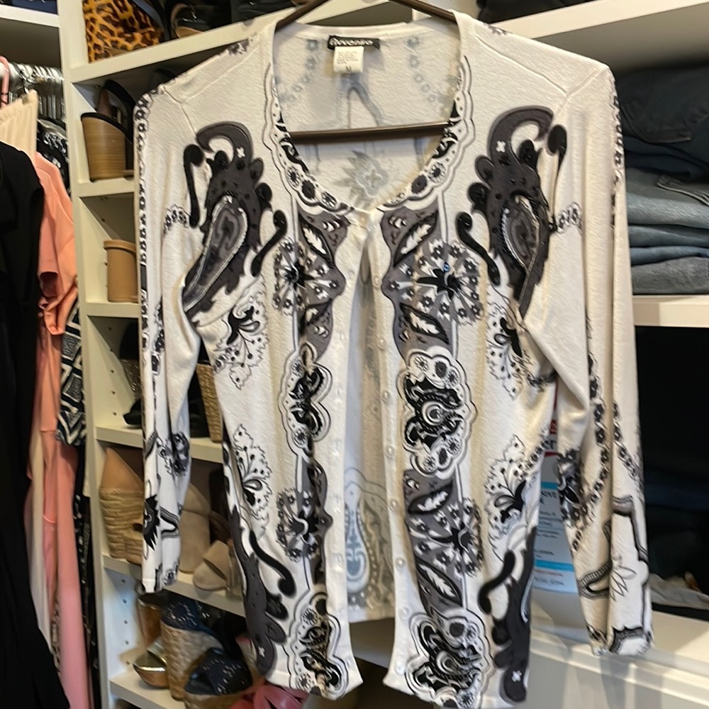 Sequin embellished cardigan size M